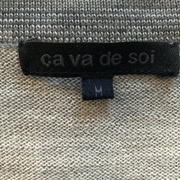 ca va de soi Merino Wool Cardigan Sweater - Picture 6 of 7